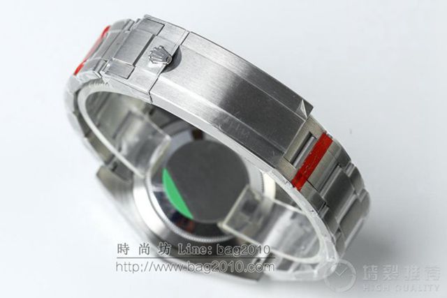 勞力士手錶 Rolex潛艇潛航者系列116610 綠水鬼綠鬼v8版 Rolex自動機械男表 冰藍色超亮夜光 超強防水  hds1382